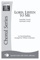 Lord Listen to Me SATB choral sheet music cover
